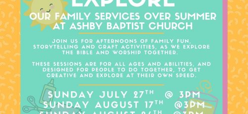 Explore – Summer Family Services!